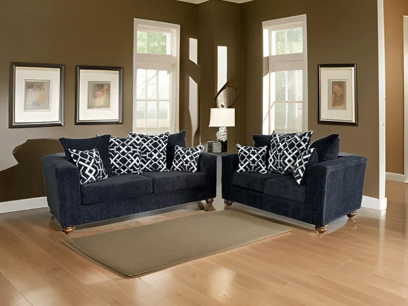 S305 Graphite Sofa and Loveseat