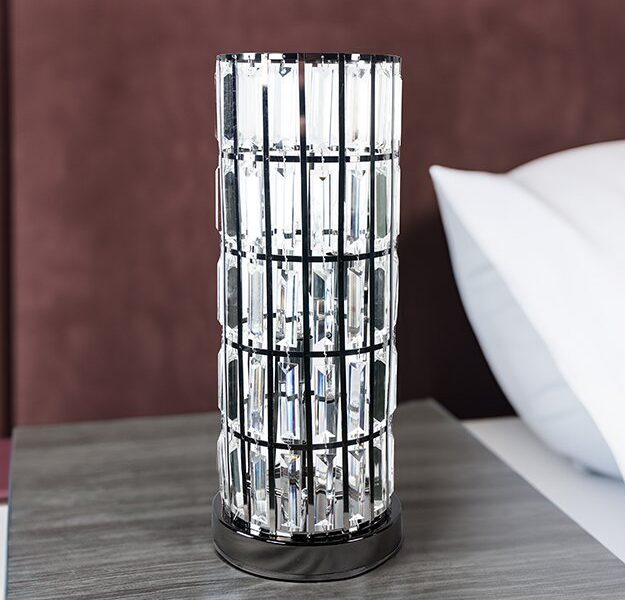 6237T-BN COLUMN TABLE LAMP BLACK NICKEL