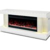 A91 TV STAND W/FIREPLACE (WHITE)