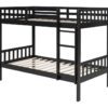 BB12 Twin/Twin Bunk Bed Black