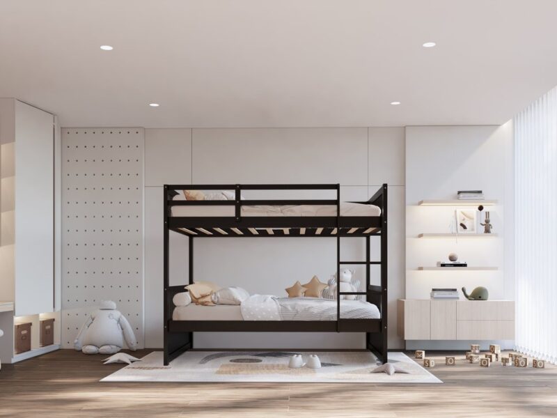 BB12 Twin/Twin Bunk Bed Black