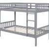 BB13 Twin/Twin Bunk Bed Gray