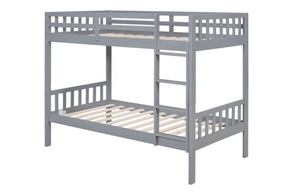 bb13-3_orig.jpeg BB13 Twin/Twin Bunk Bed Gray