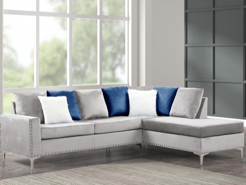 Cindy2 - Silver Reversible Sectional