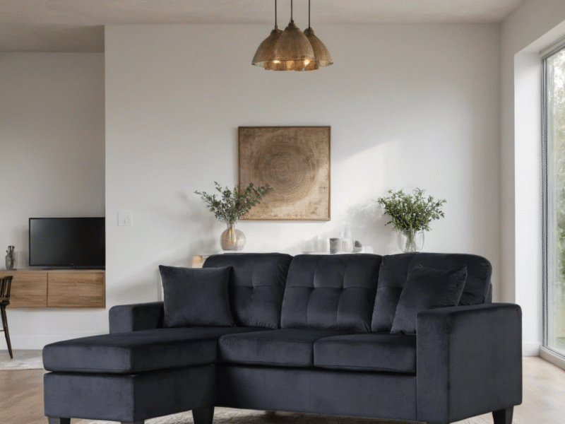 Cris Black - Reversible Sectional