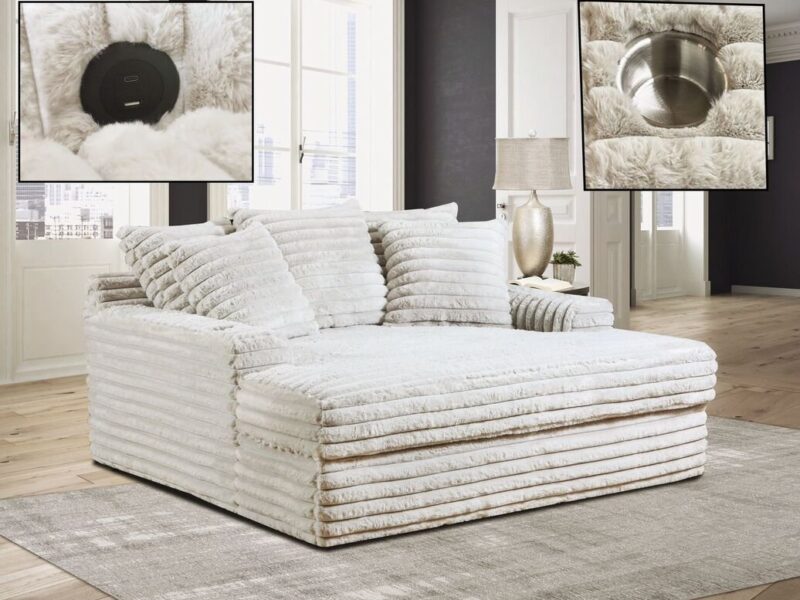 4500 - Fog Chaise Lounge