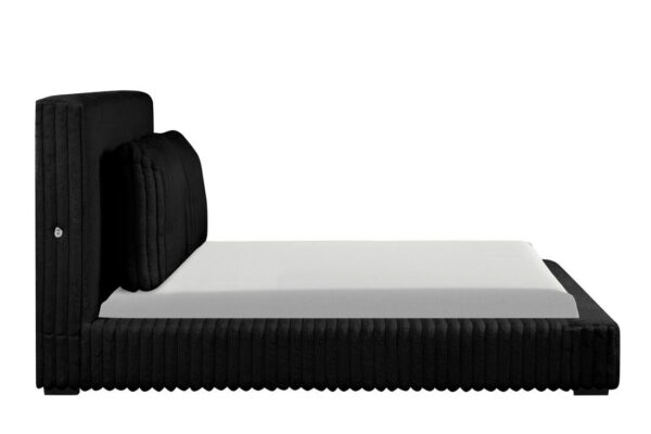 Lauren Black Platform Bed - Queen, King