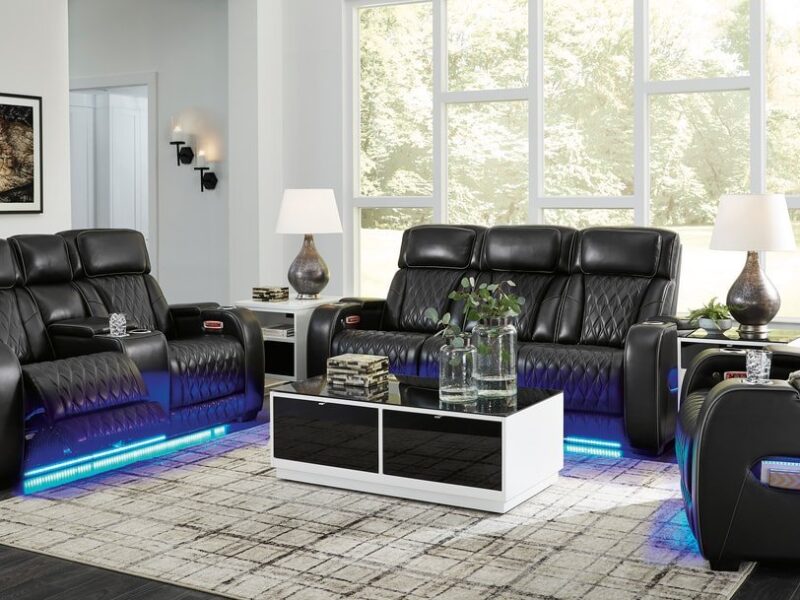 U271-06 Power Reclining Set (Genuine Leather + Air Massage)