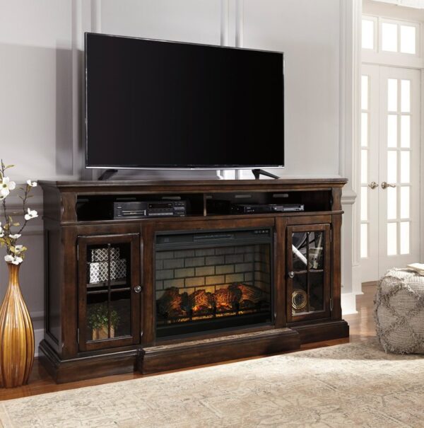 W701-88 TV Stand w/Fireplace 72"L