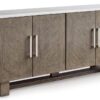 W854-68 TV Stand 68"L (MARBLE TOP)